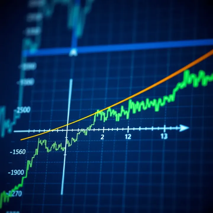 Graph illustrating the relationship between a function and its derivative curve showing rate of change