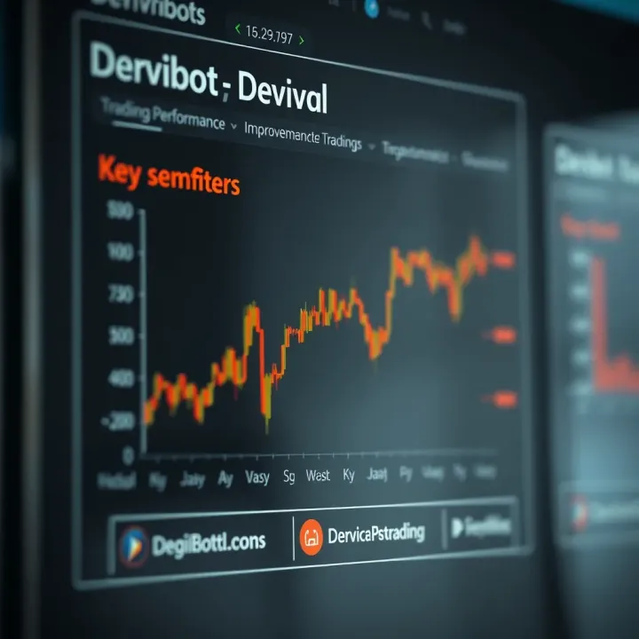 Graph depicting trading performance improvement using Derivbot with highlighted key benefits for Kenyan traders