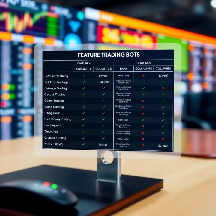Comparison chart showcasing features and benefits of popular free trading bots suitable for Kenyan traders