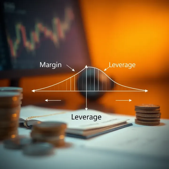 Diagram illustrating the concept of margin and leverage in forex trading for Kenyan traders