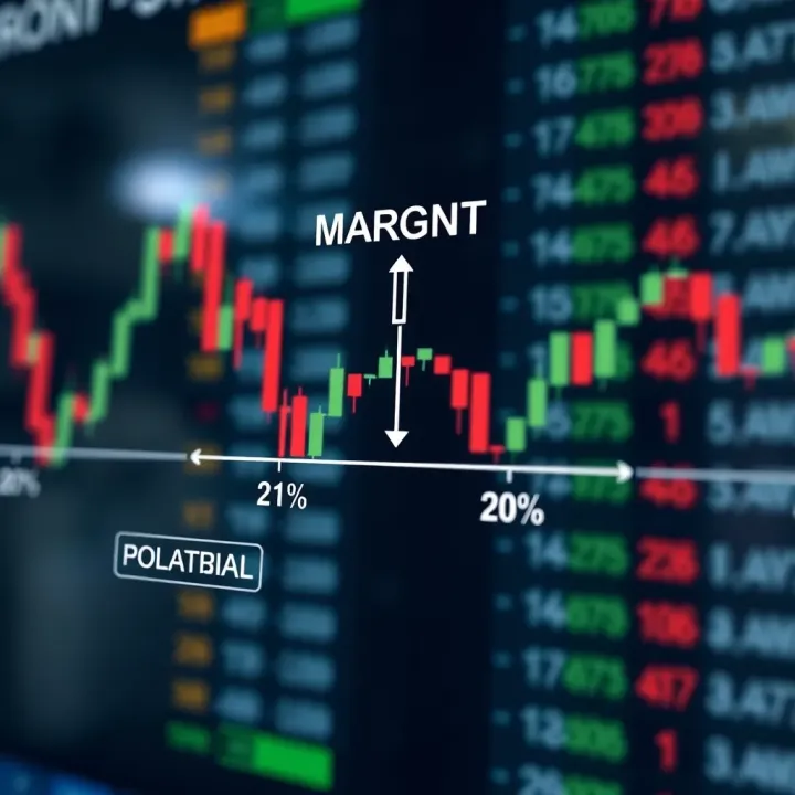 Diagram showing the concept of margin in forex trading with collateral and position sizes