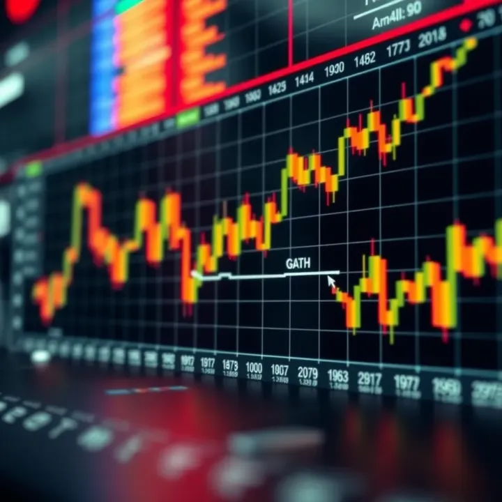 Graph depicting automated algorithmic trading trends in financial markets