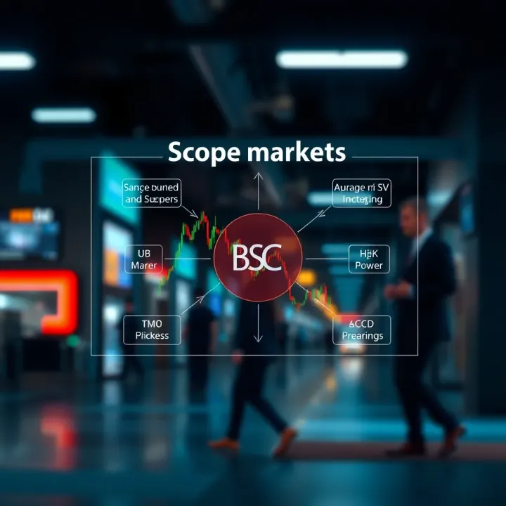 Diagram illustrating various types of scope markets and their interconnections
